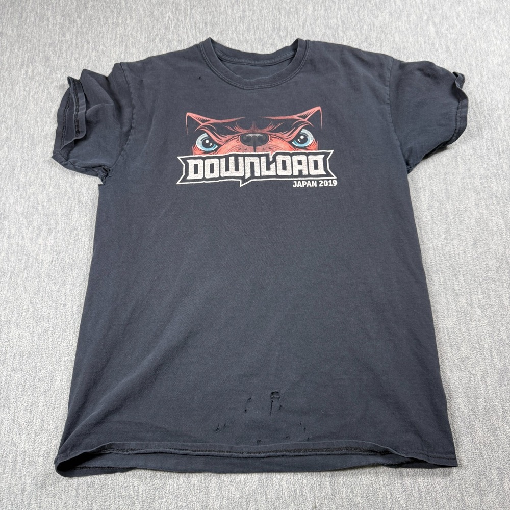 Download Festival T-Shirt Mens S Black Japan 2019 Metal Band Tour Graphic Tee